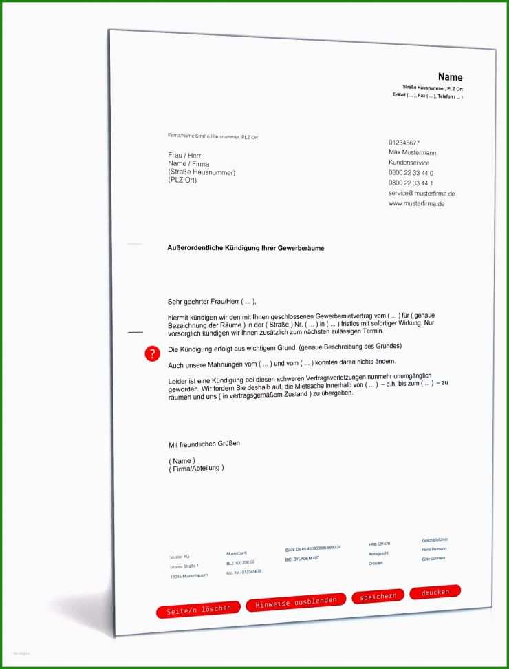 Untermietvertrag Kaution Vorlage