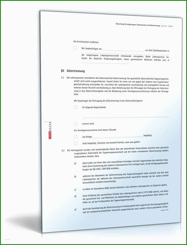 Untermietvertrag Lebenspartner Muster