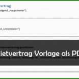 Untermietvertrag Vorlage Drucken