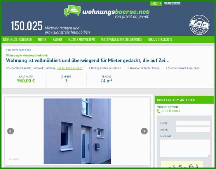 Untermietvertrag Vorlage Hamburg