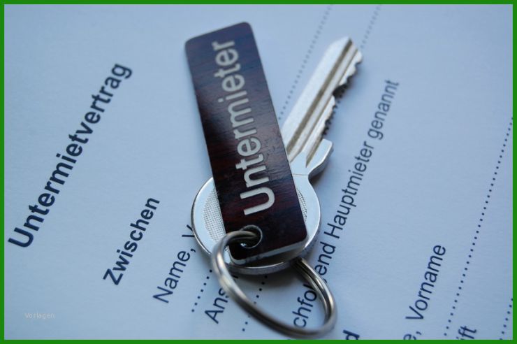 Untermietvertrag Zwischenmiete Vorlage