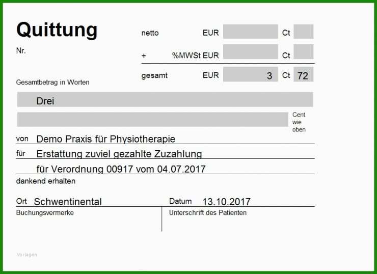 Versäumte Termine In Rechnung Stellen Vorlage