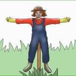 Vogelscheuche Basteln Vorlage