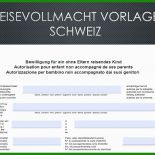 Vollmacht Flug Kind Vorlage