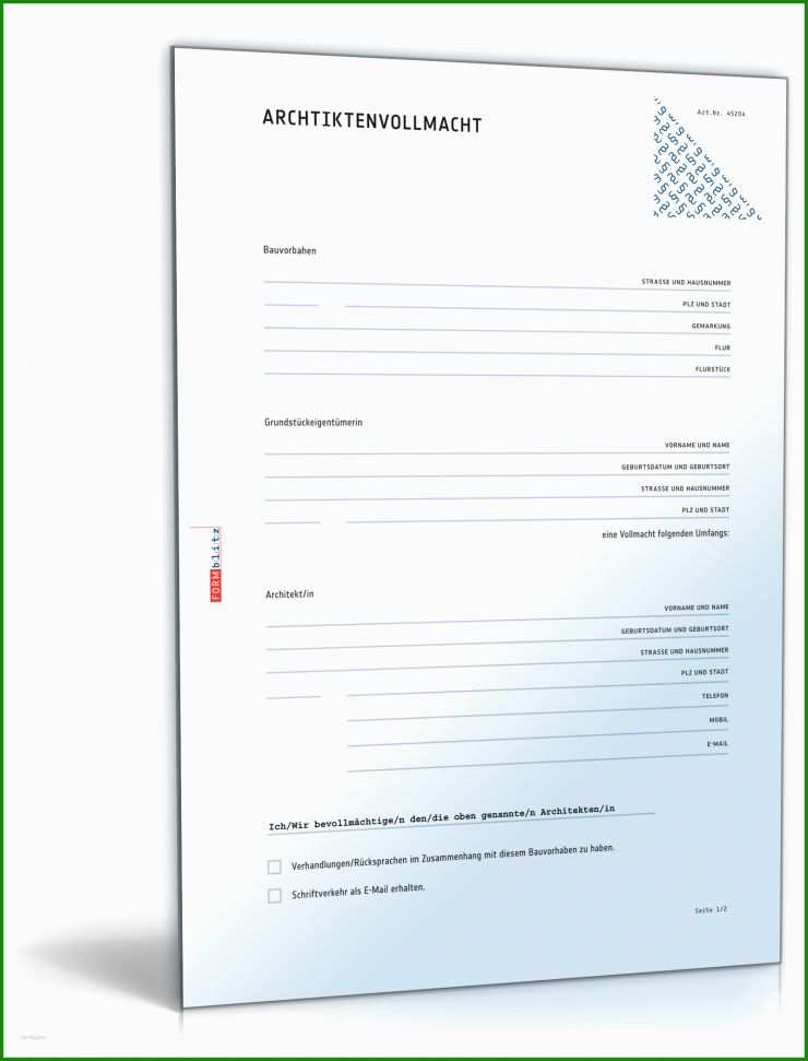 Vollmacht Grundbucheinsicht Vorlage