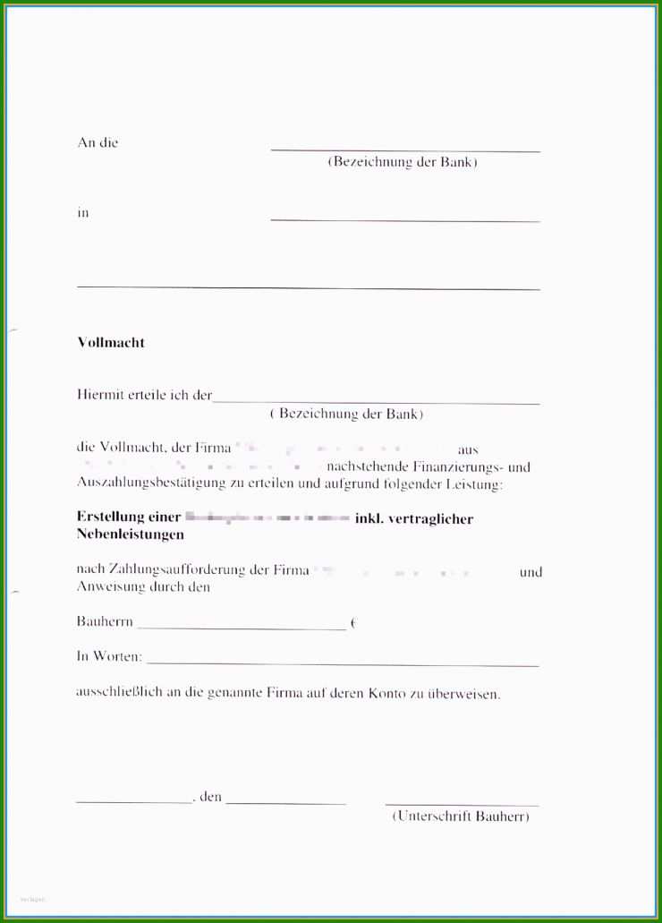 Vollmacht Kfz Zulassung Muster