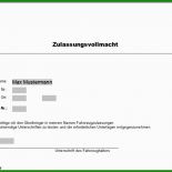 Vollmacht Kfz Zulassung Vorlage