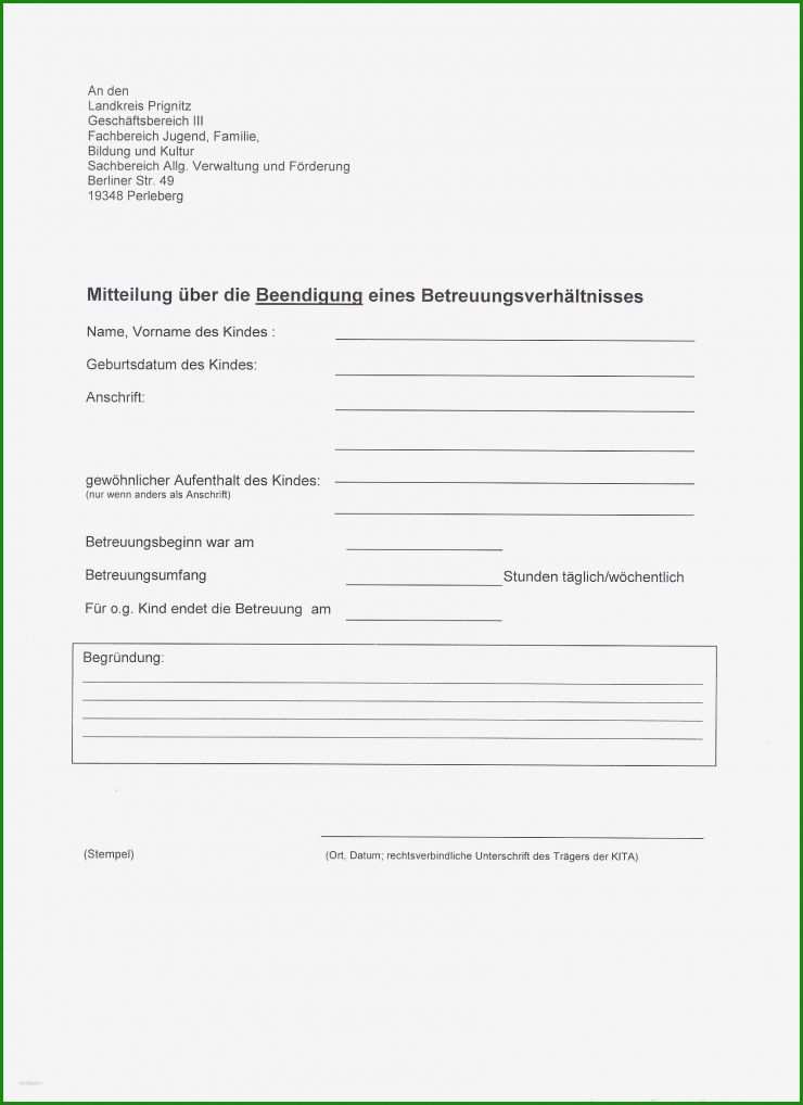 Vollmacht Kita Abholung Muster