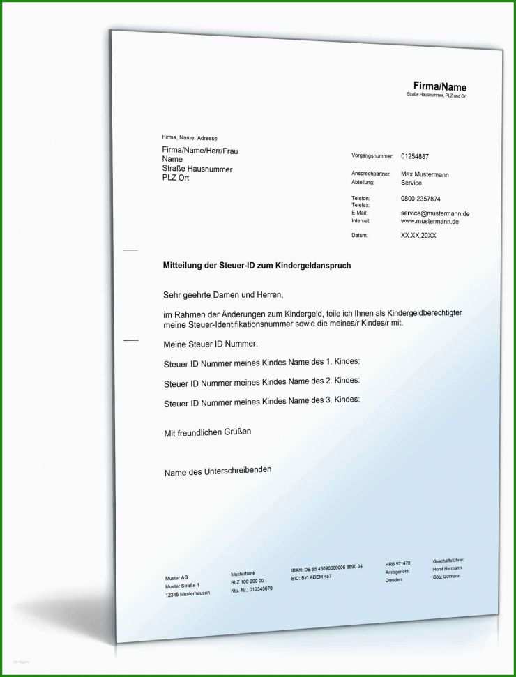 Vollmacht Kontoeröffnung Kind Muster