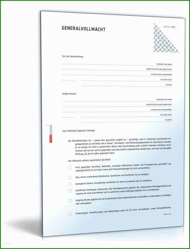 Vollmacht Muster Behörde Pdf