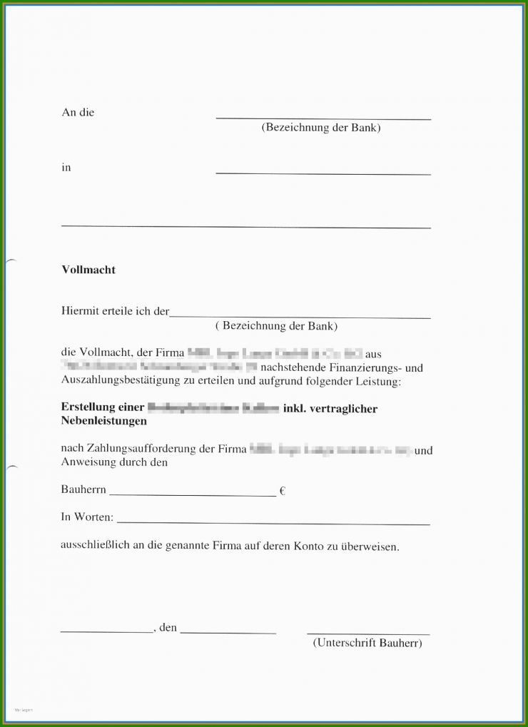 Vollmacht Muster Versicherungsangelegenheiten