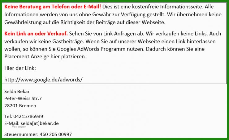 Vollmacht Türkisch Muster