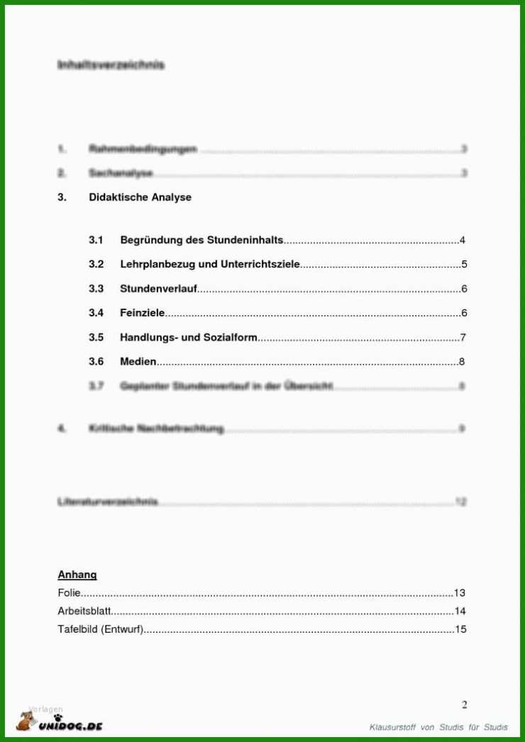 Vorgangsbeschreibung Praktikum Vorlage