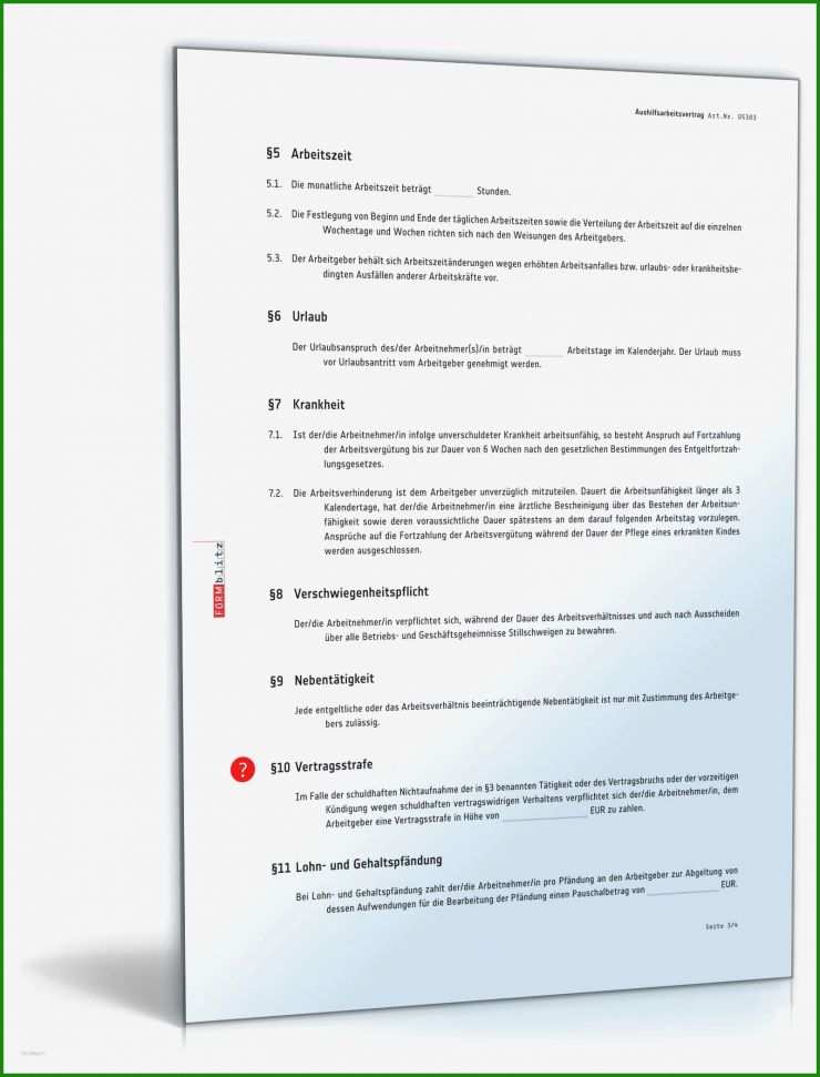 Vorlage Arbeitsvertrag Befristet Kostenlos 5 Vorlage Arbeitsvertrag Befristet Kostenlos