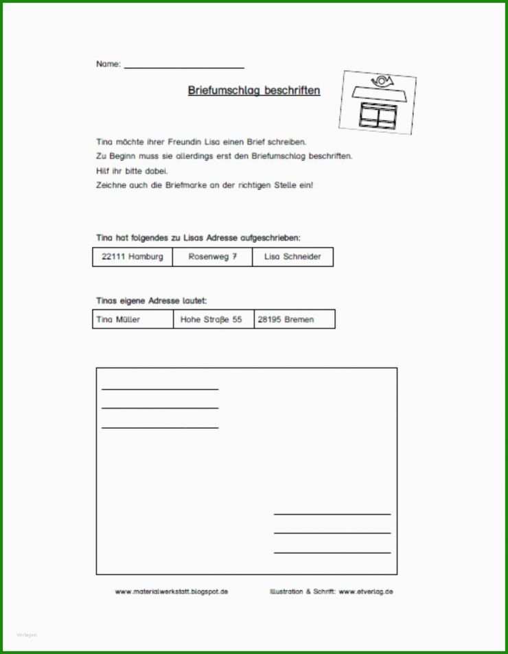 Vorlage Brief 5 Klasse 2 Vorlage Brief 5 Klasse