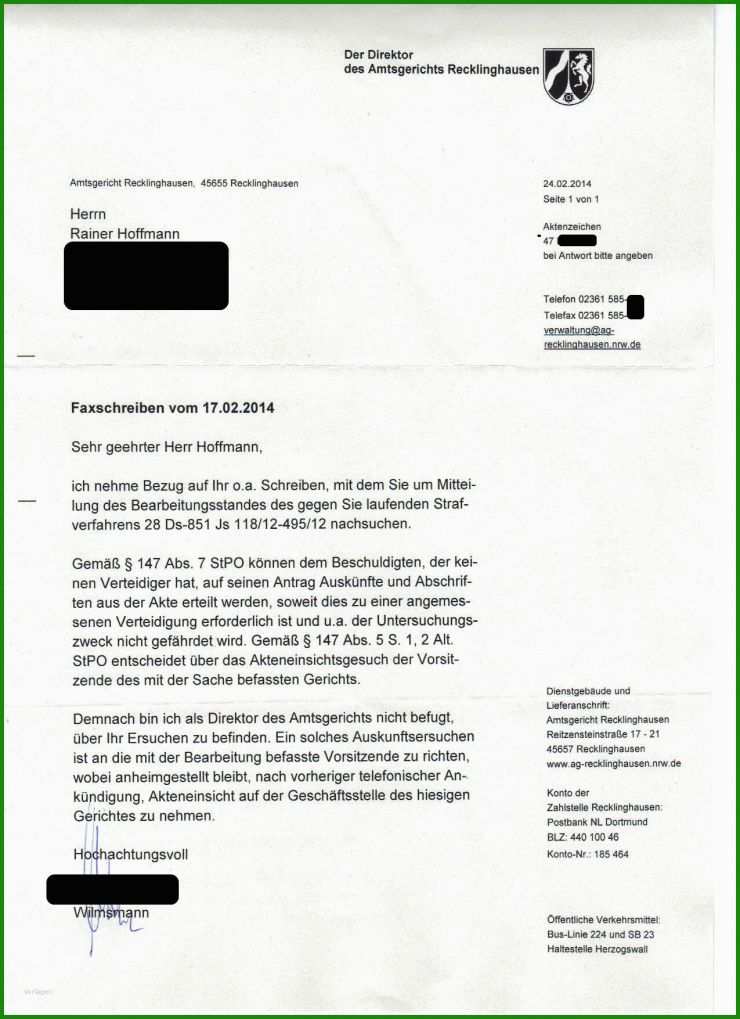 Vorlage Brief Amtsgericht