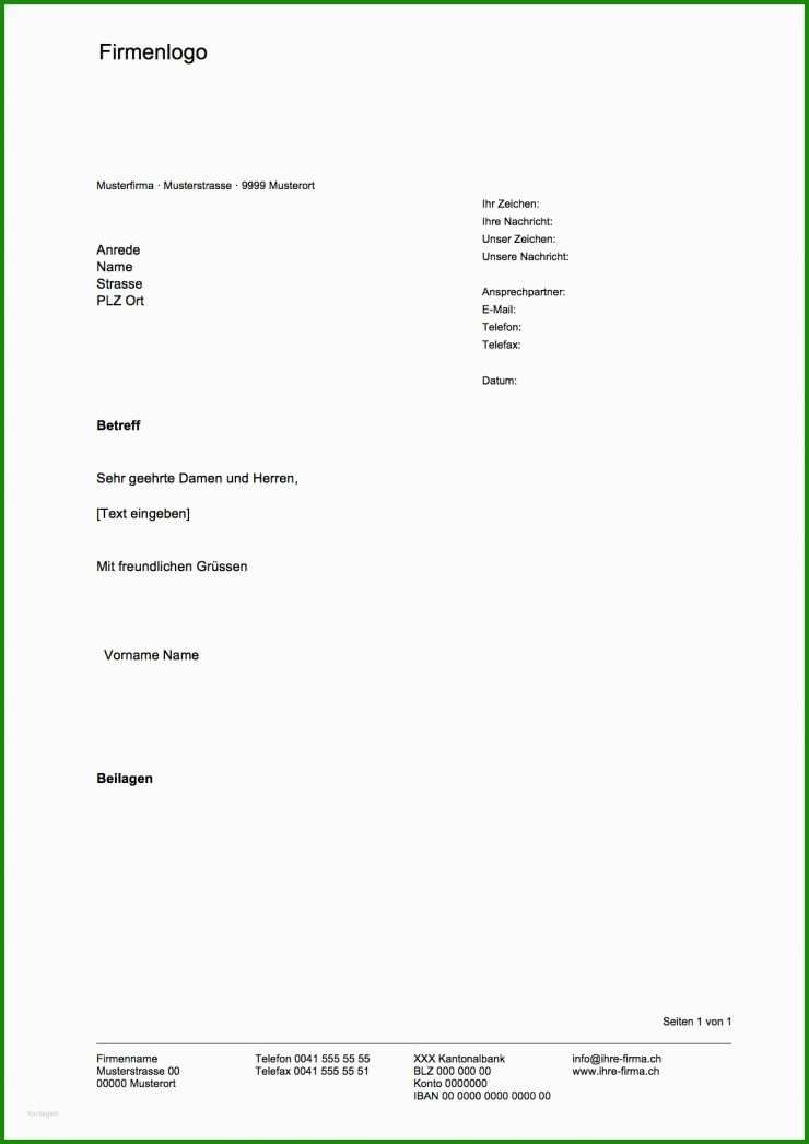 Vorlage Brief Mit Fenster A4