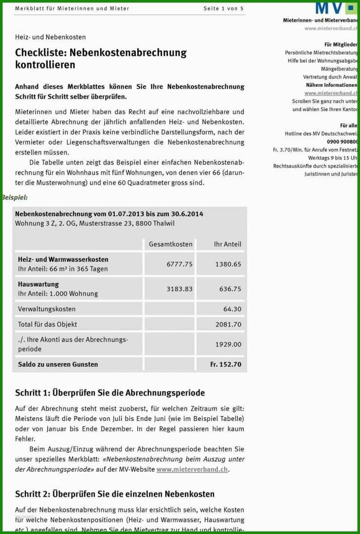 Vorlage Brief Nebenkostenabrechnung Einfordern