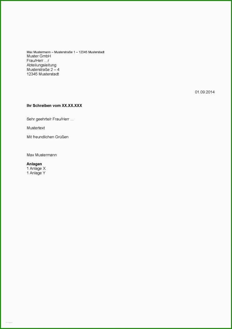Vorlage Brief Pdf