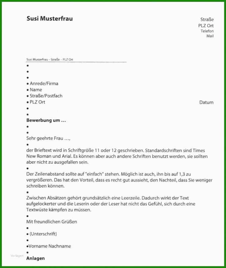 Vorlage Brief Zeilenabstand