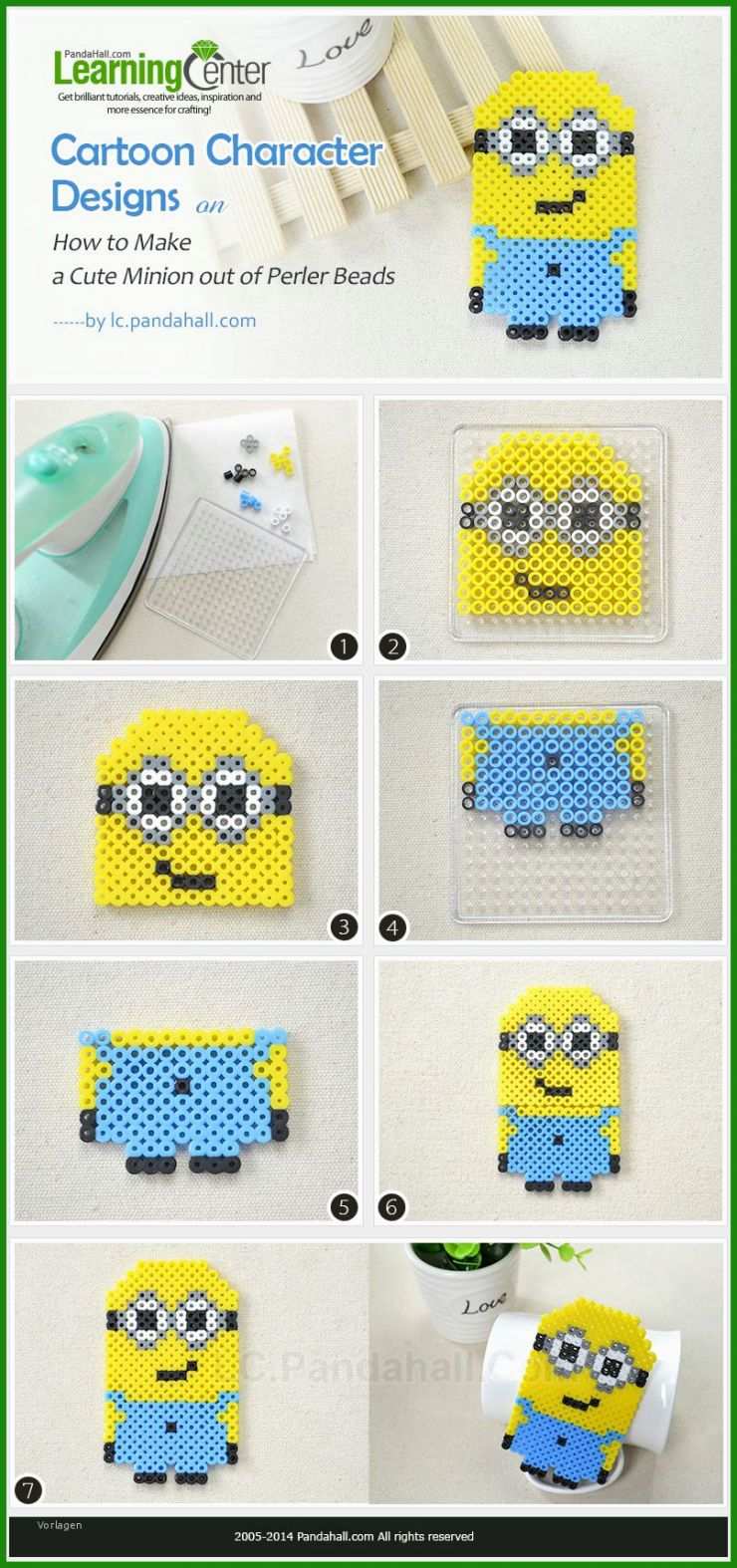Vorlage Bügelperlen Minions