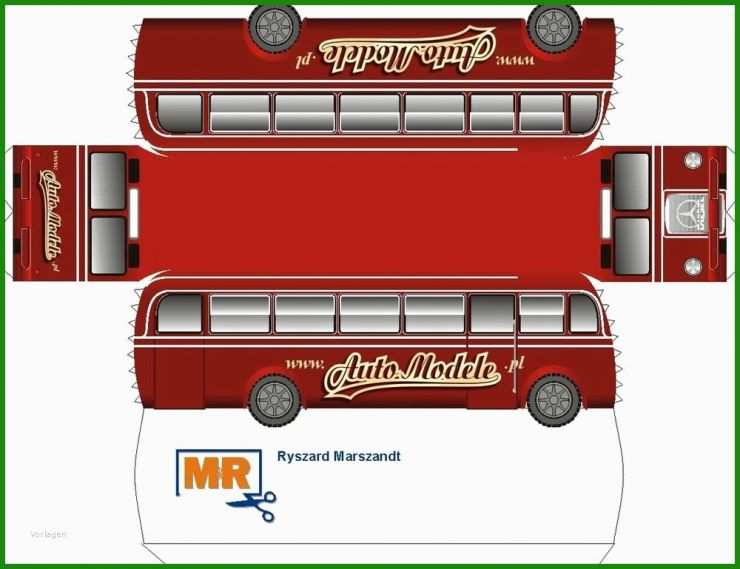 Vorlage Bus Basteln