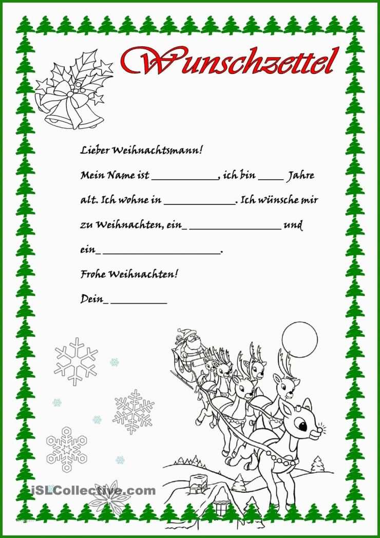 Vorlage Christkind Brief