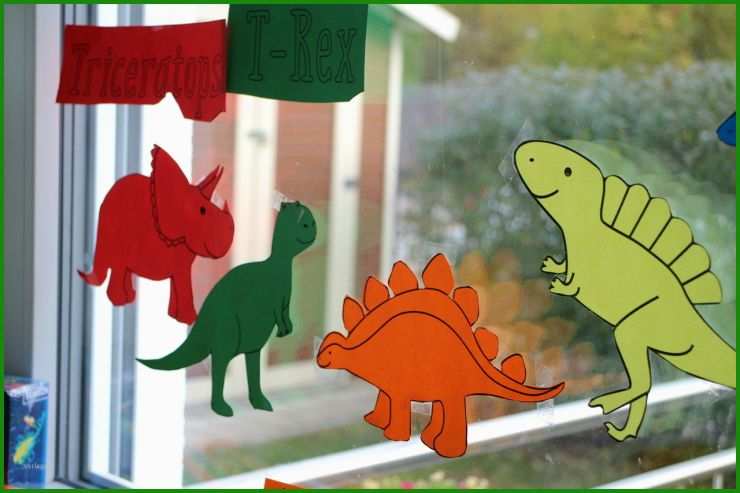 Vorlage Dinosaurier Basteln
