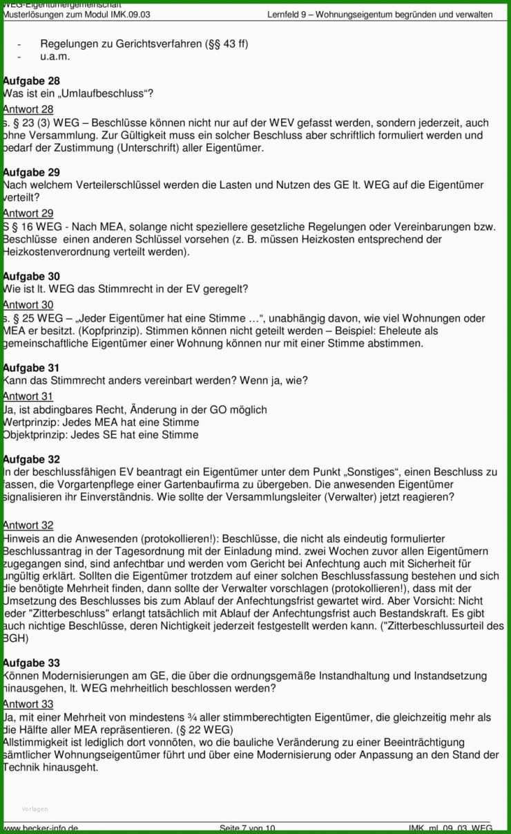 Vorlage Eigentümerversammlung Protokoll