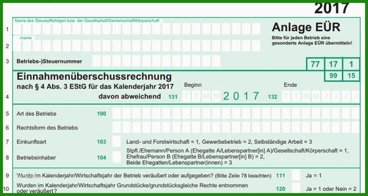 Vorlage Einnahme überschuss Rechnung