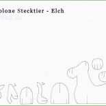 Vorlage Elch Basteln