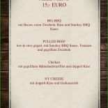 Vorlage Festliche Speisekarte