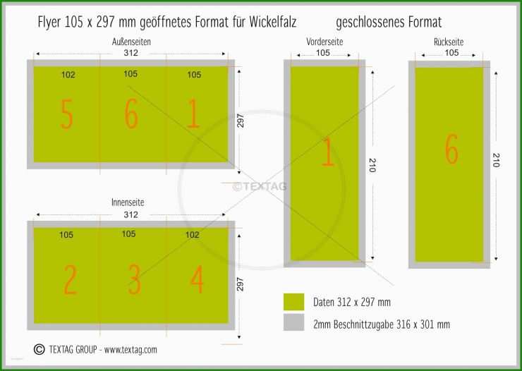 Vorlage Flyer 6 Seitig