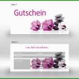 Vorlage Gutschein Massage