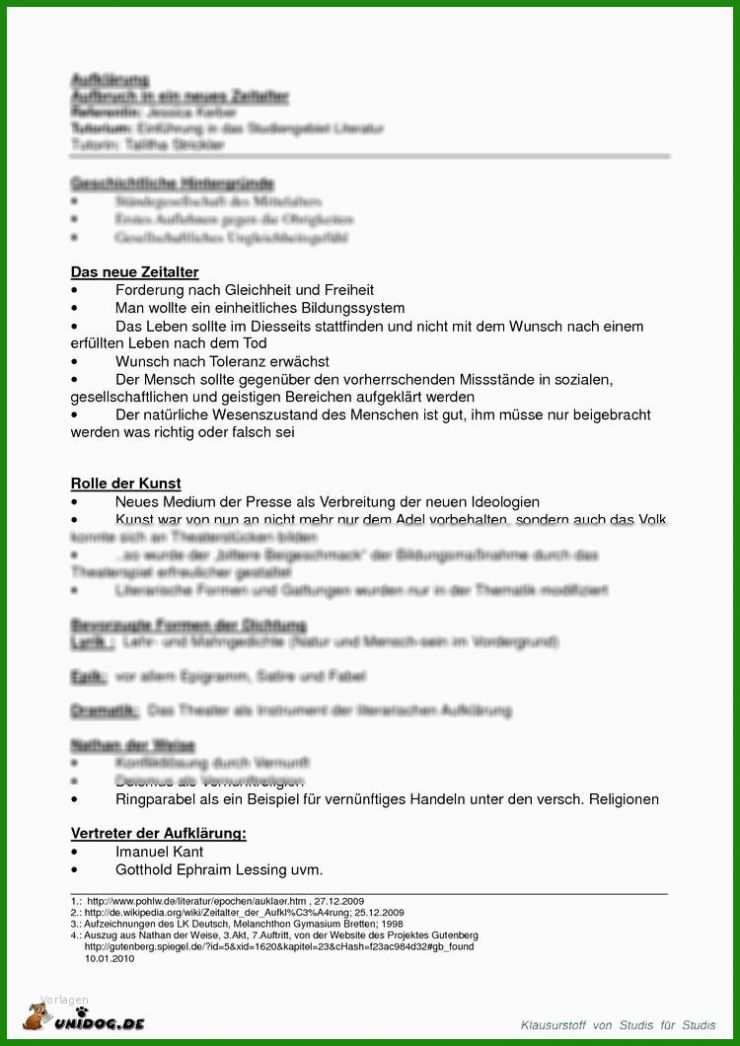 Vorlage Handout Referat