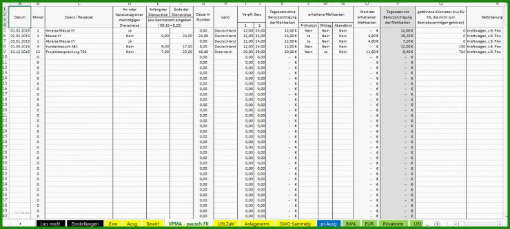 Vorlage Rechnung Kleinunternehmer Excel