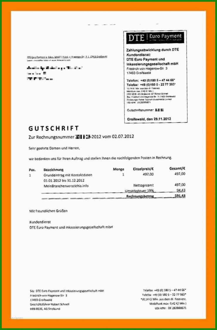Vorlage Rechnung Kleinunternehmer Fotograf