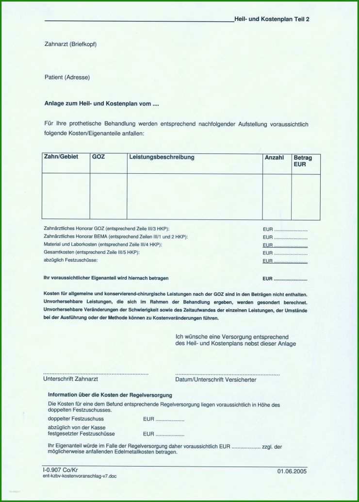 Vorlage Rechnung Krankenkasse Einreichen