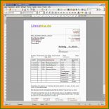 Vorlage Rechnung Openoffice