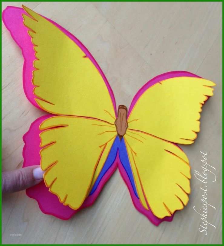 Vorlage Schmetterling Basteln Kostenlos