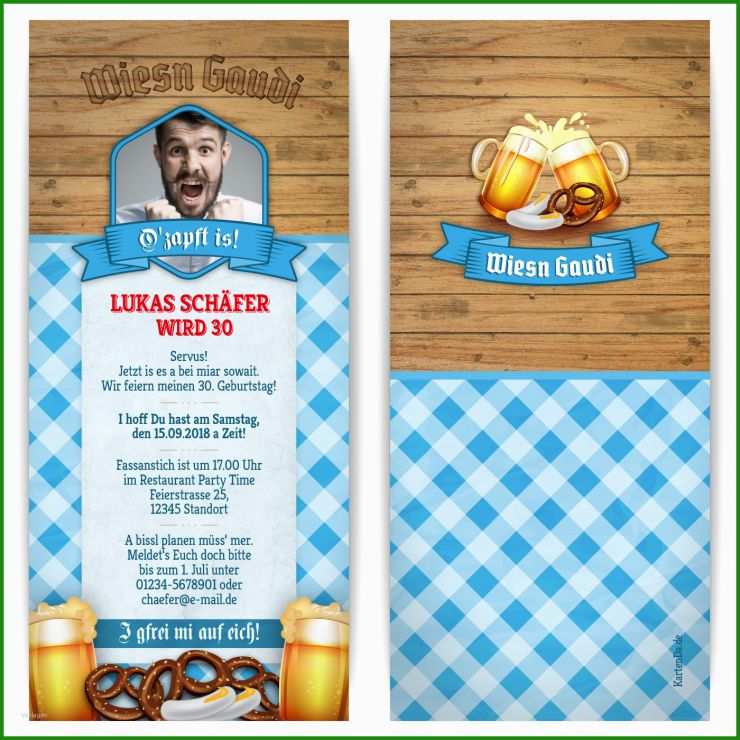 Vorlage Speisekarte Oktoberfest