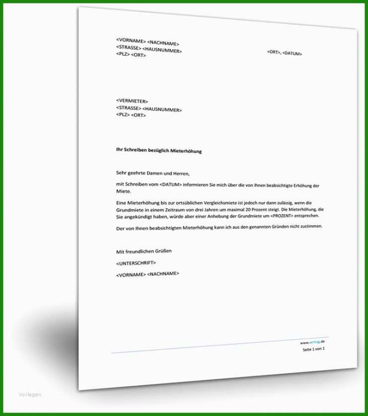 Vorlage Untermietvertrag Stellplatz