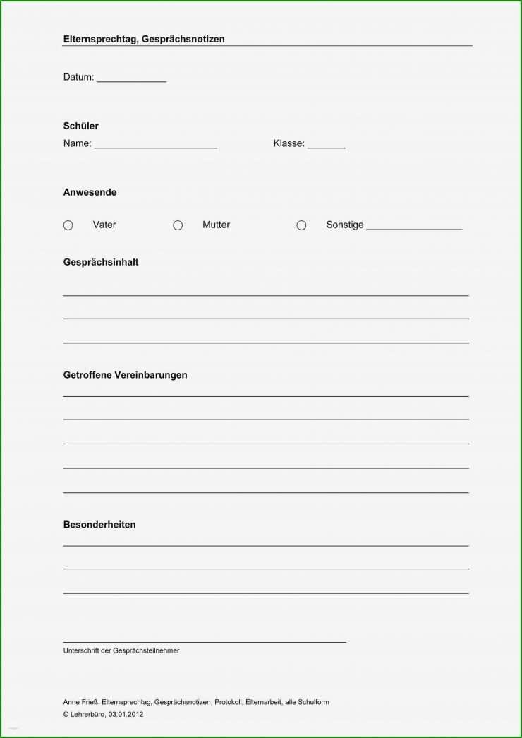 Vorlagen Protokoll Schreiben