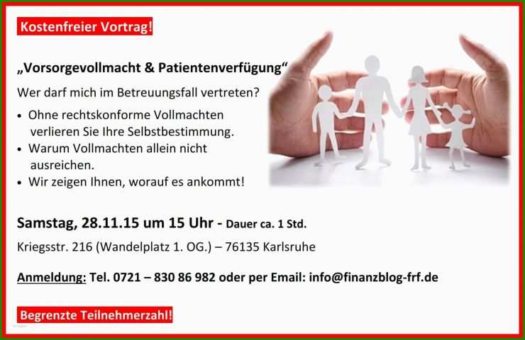 Vorsorgevollmacht Und Patientenverfügung Muster