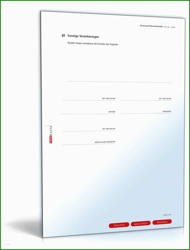 Vorvertrag Mietvertrag Muster