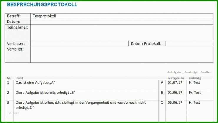 Wasserschaden Protokoll Muster