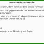 Widerruf Muster Rechnung