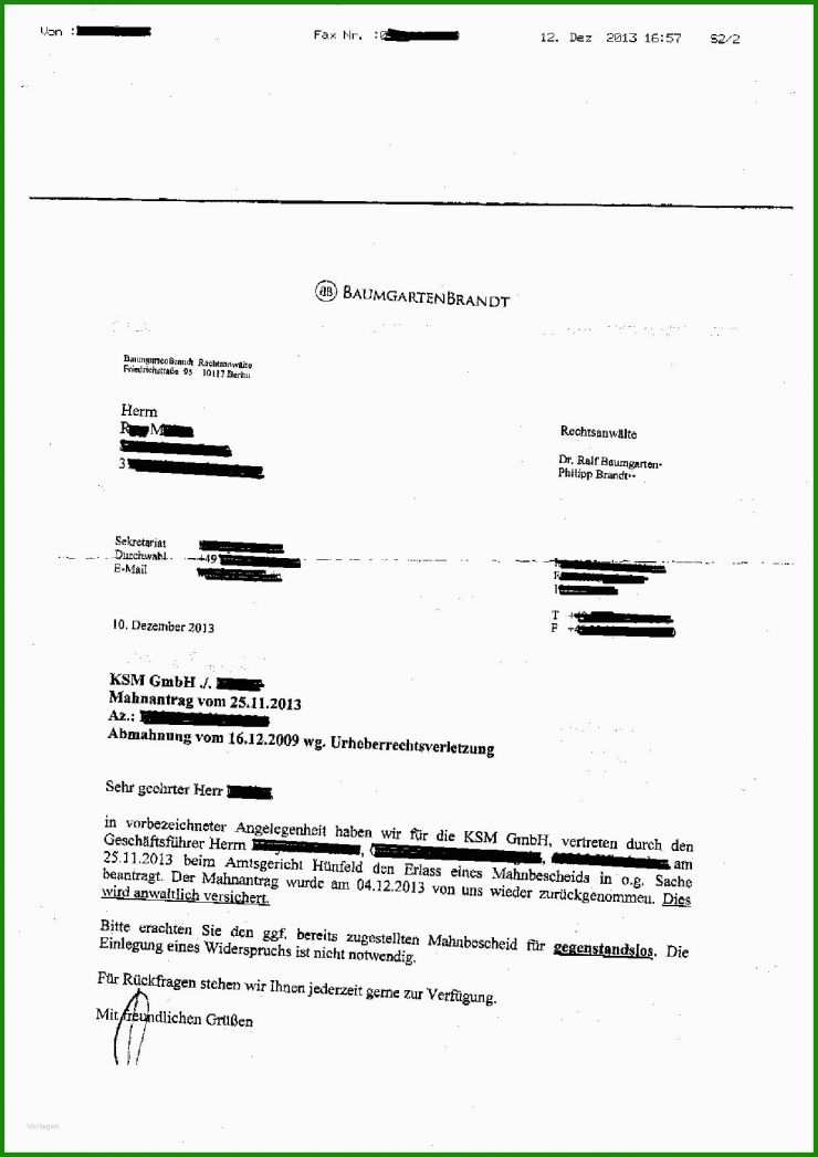 Widerspruch Gegen Eine Rechnung Muster