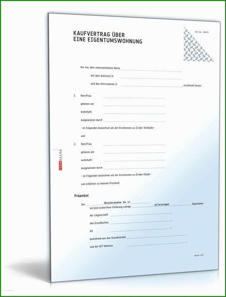 Wohnung Kaufvertrag Muster