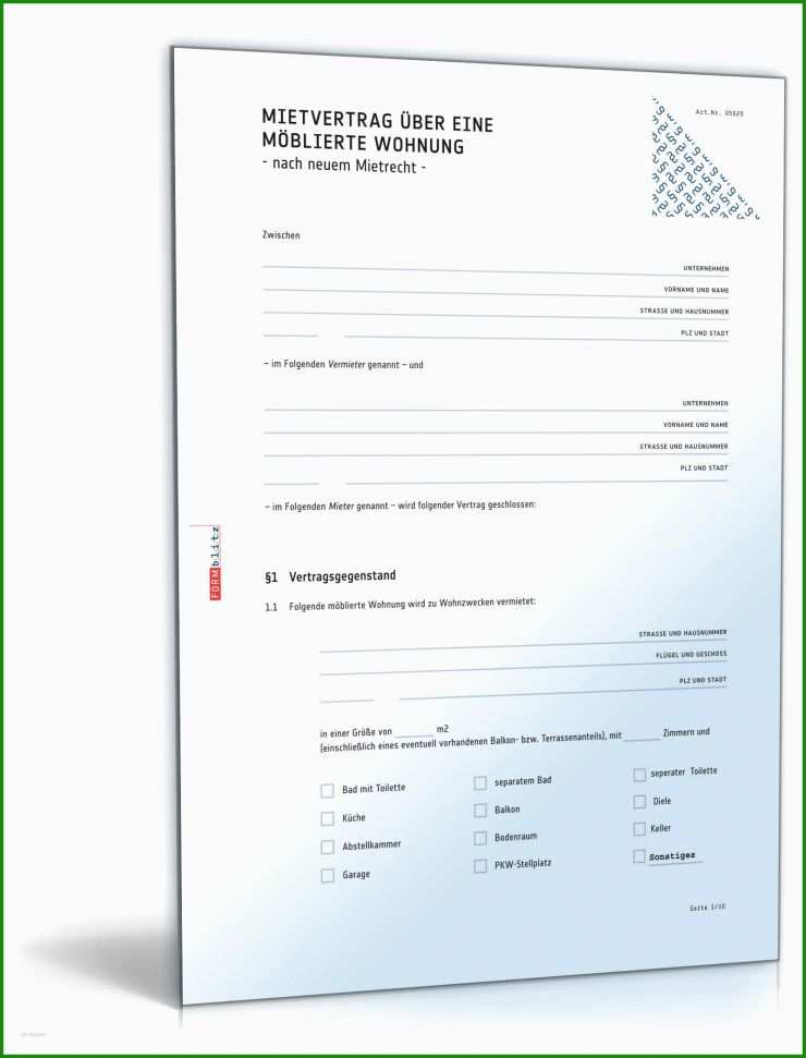 Wohnung Mietvertrag Kündigen formular